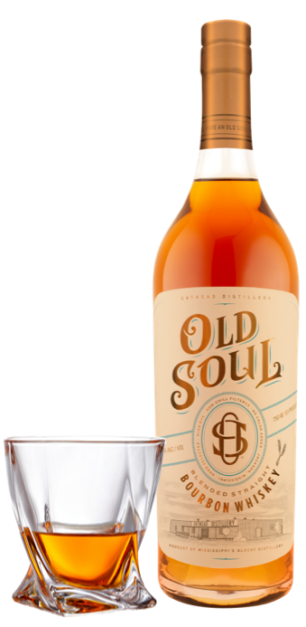 Old Soul Bourbon with glass