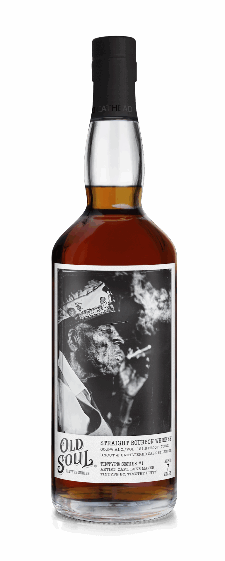 Bottle of Old Soul Bourbon Tintype #1